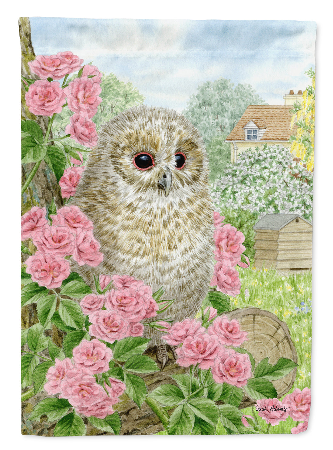 Tawny Owlet Flag Canvas House Size ASA2109CHF  the-store.com.