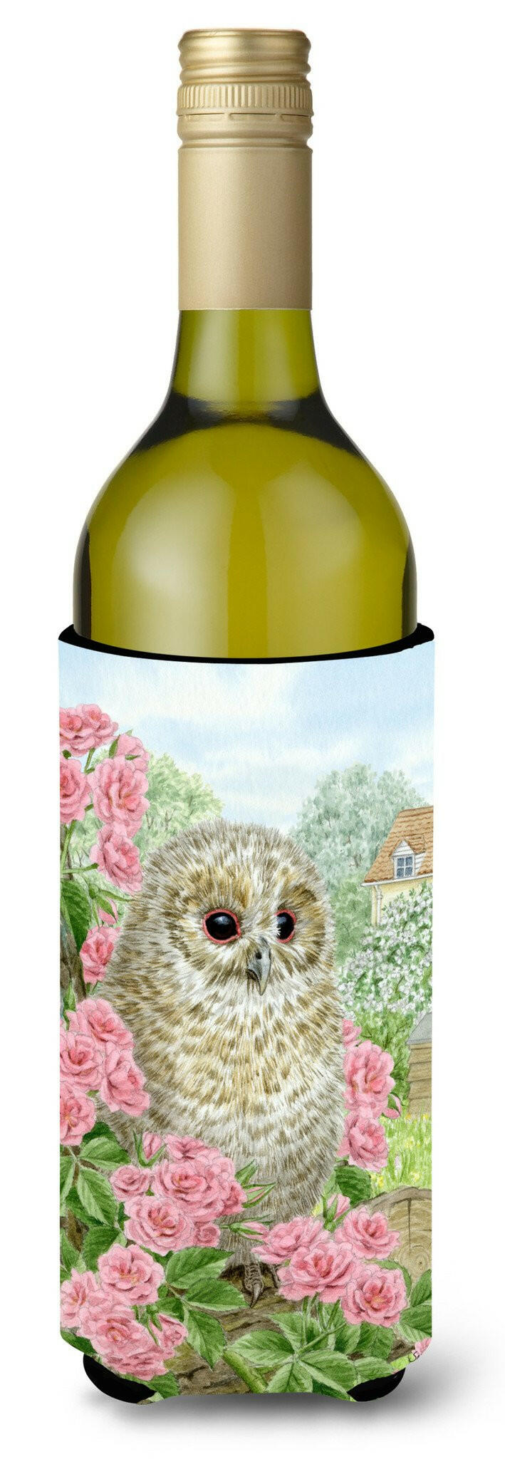 Tawny Owlet Wine Bottle Beverage Insulator Hugger ASA2109LITERK by Caroline's Treasures