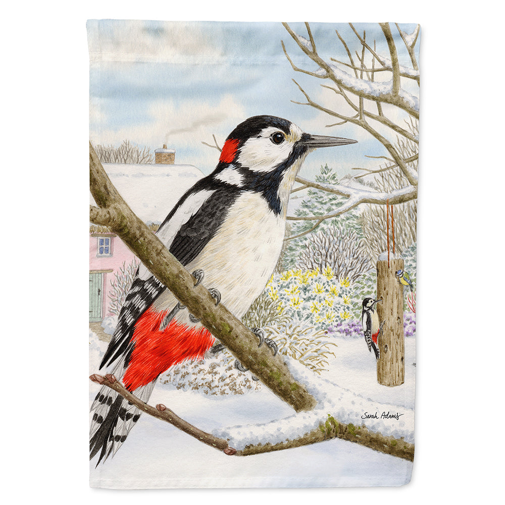 Spotted Woodpecker Flag Canvas House Size ASA2113CHF  the-store.com.