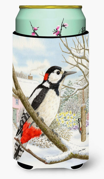 Spotted Woodpecker Tall Boy Beverage Insulator Hugger ASA2113TBC by Caroline's Treasures
