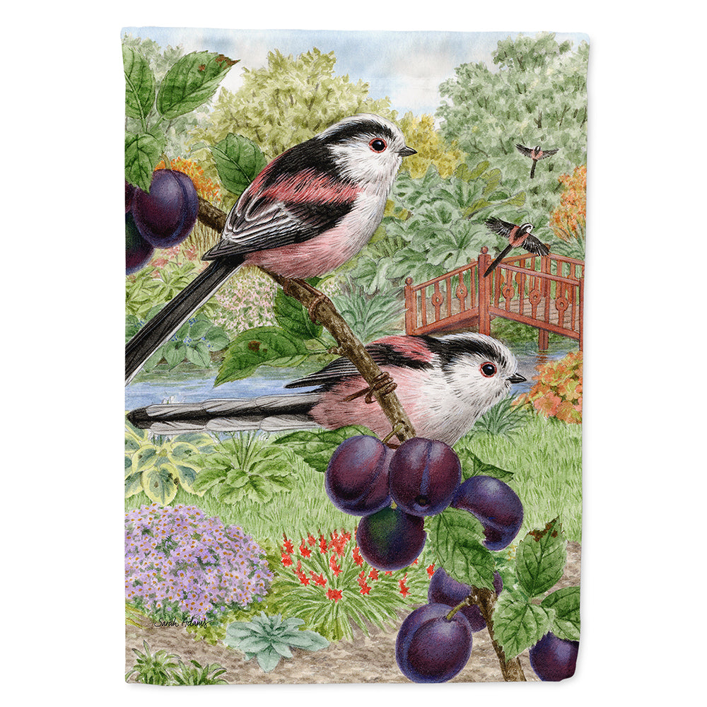 Long Tailed Tits Flag Canvas House Size ASA2115CHF