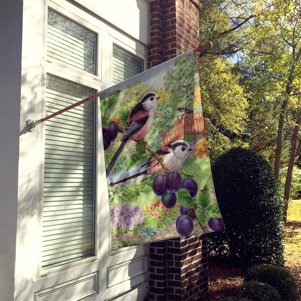 Long Tailed Tits Flag Canvas House Size ASA2115CHF