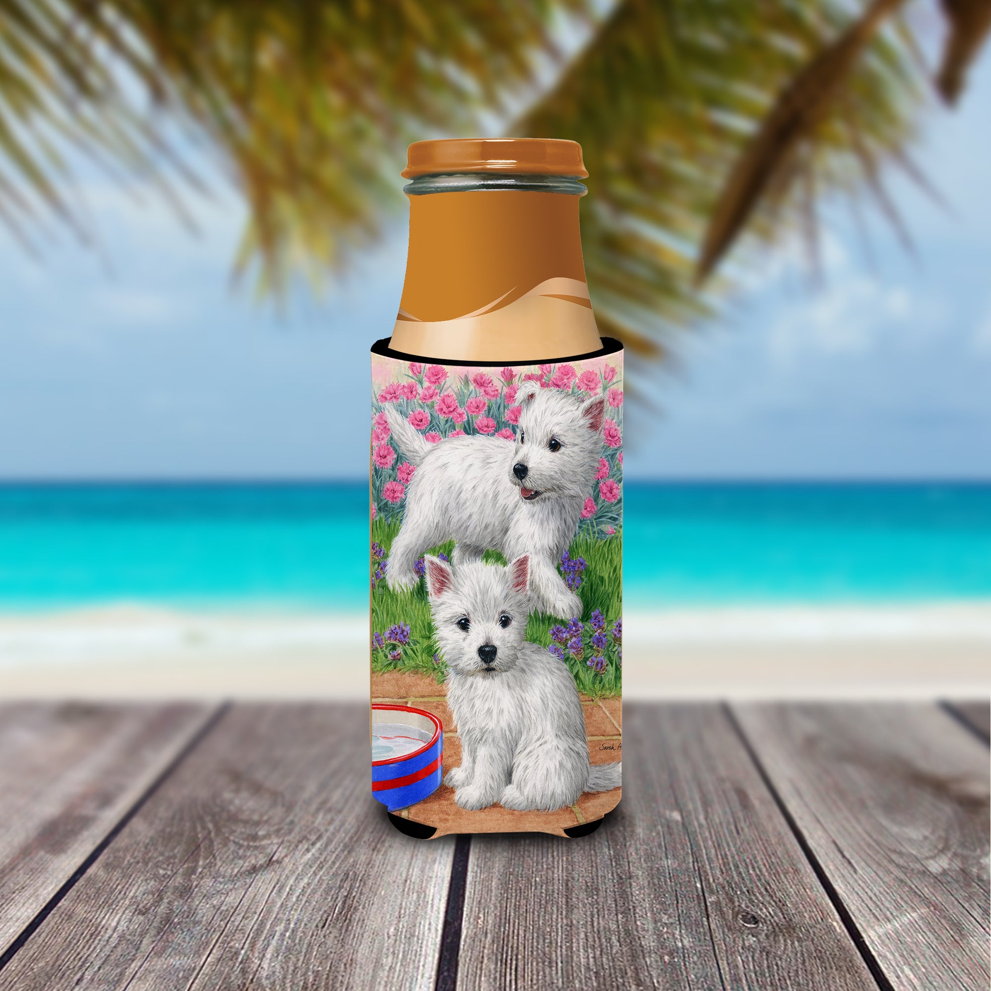 Westie Pups Ultra Beverage Insulators for slim cans ASA2117MUK