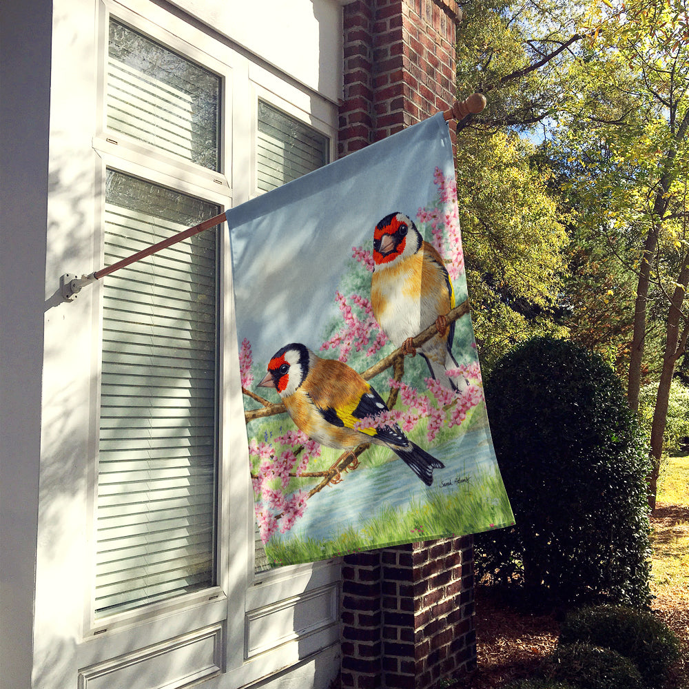 European Goldfinches Flag Canvas House Size ASA2119CHF  the-store.com.
