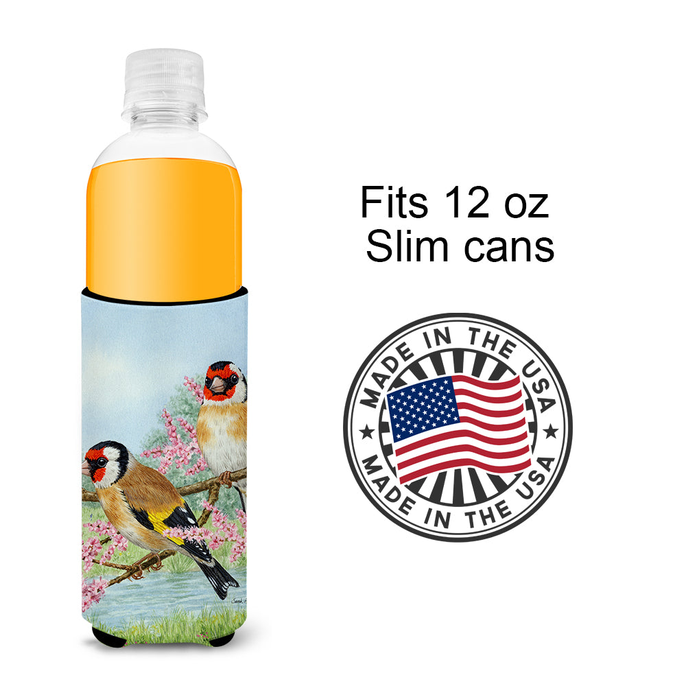 European Goldfinches Ultra Beverage Insulators for slim cans ASA2119MUK  the-store.com.