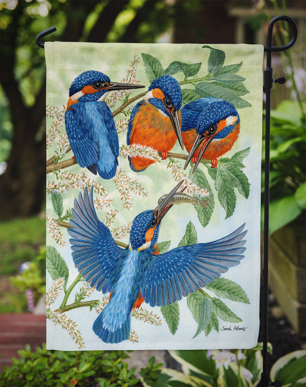 Kingfisher Family Flag Garden Size ASA2120GF