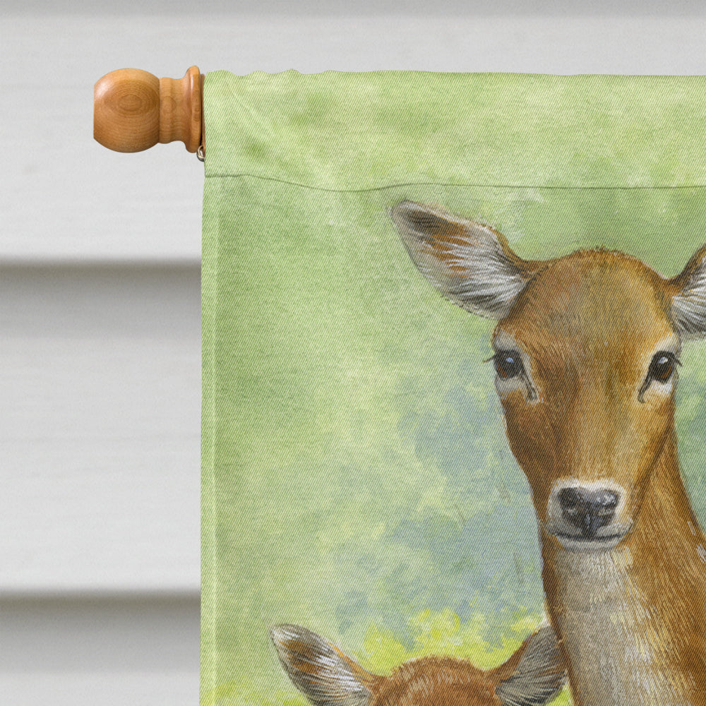 Fallow Deer & Calf Flag Canvas House Size ASA2130CHF