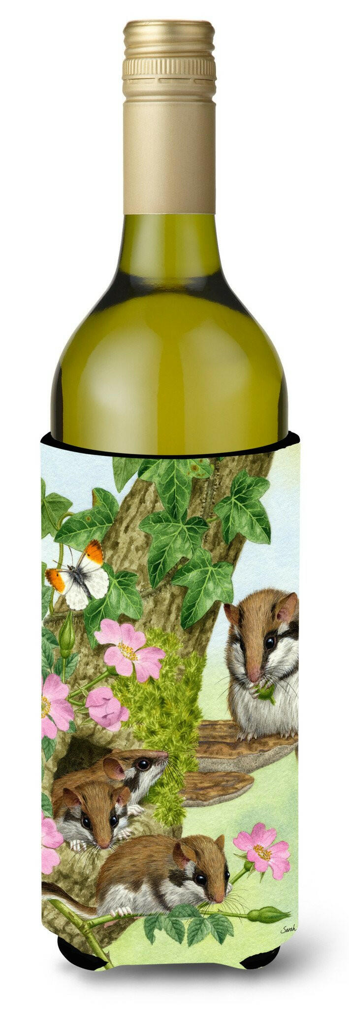 Dormice Dormouse Wine Bottle Beverage Insulator Hugger ASA2139LITERK by Caroline&#39;s Treasures