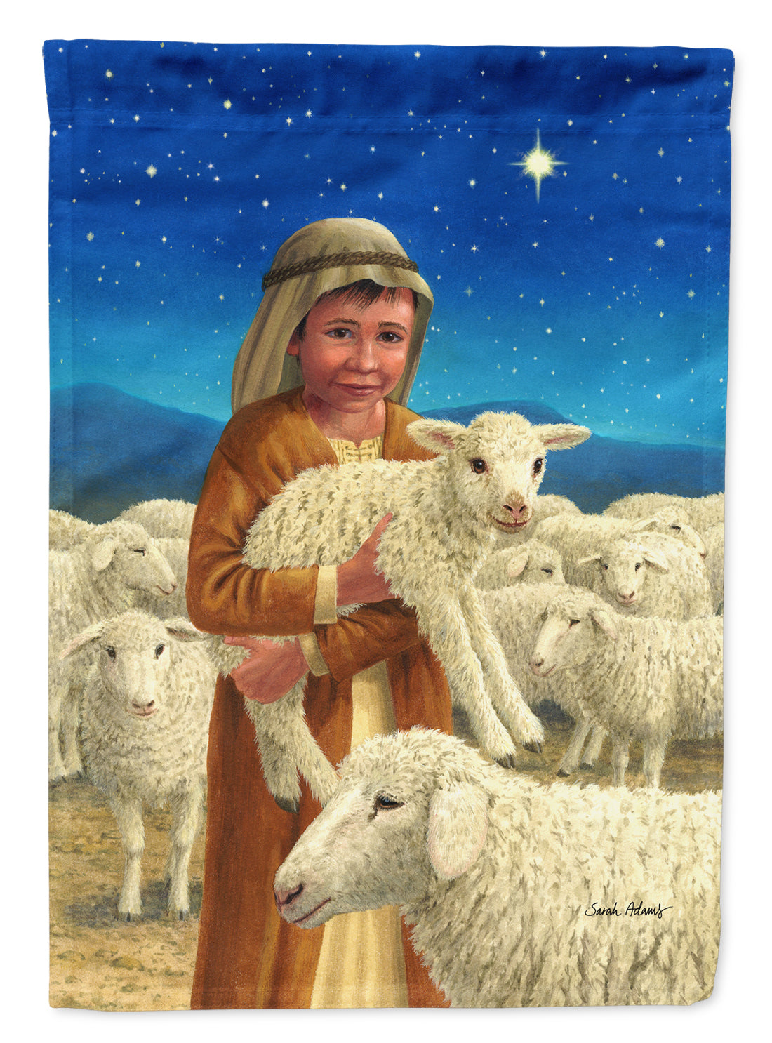 Berger et ses moutons Drapeau Taille Jardin ASA2141GF