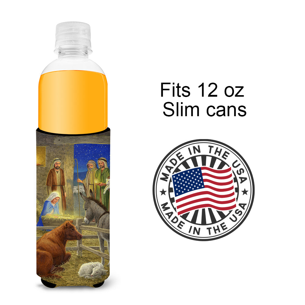 Nativity Scene Ultra Beverage Insulators for slim cans ASA2142MUK