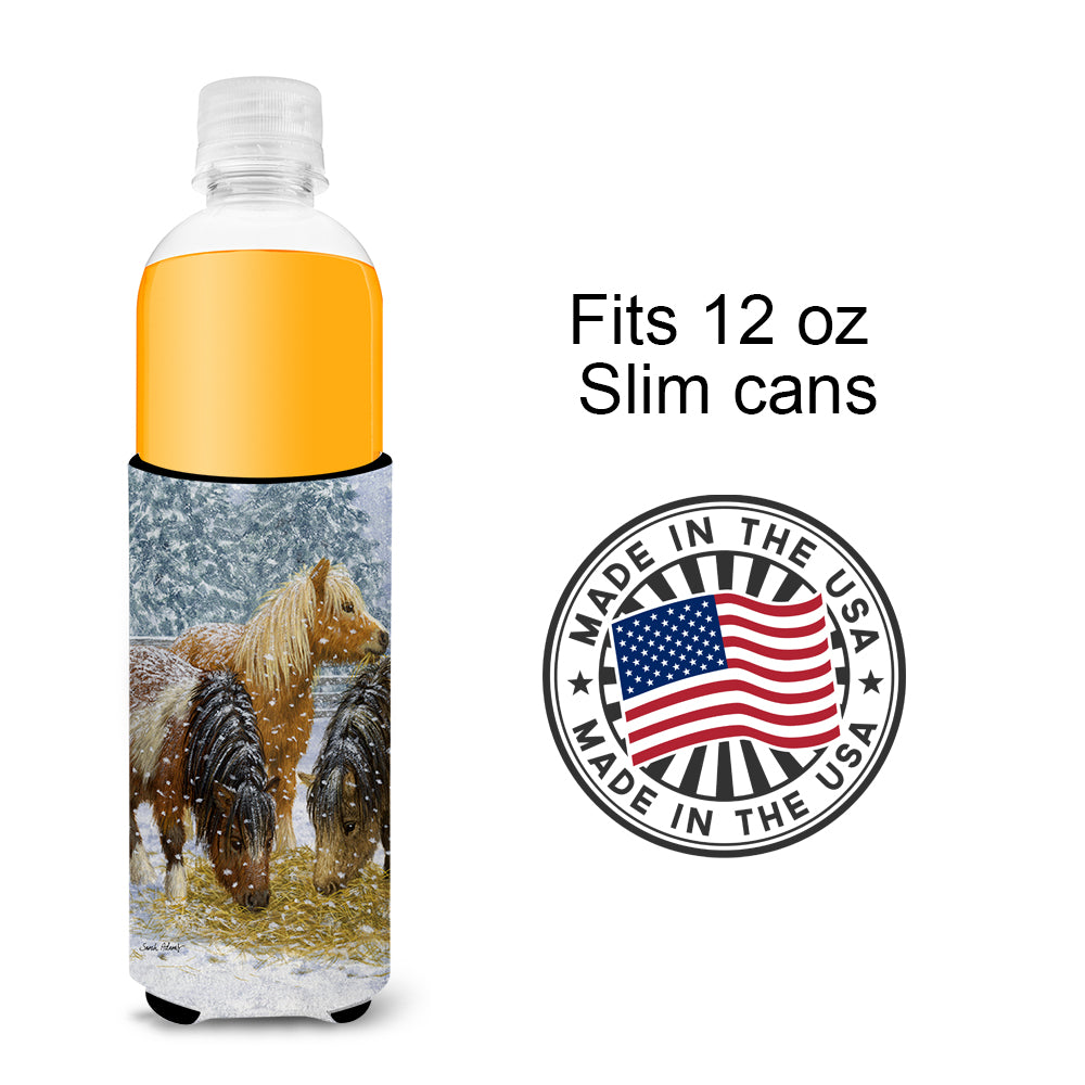 Shetland Ponies Ultra Beverage Insulators for slim cans ASA2146MUK