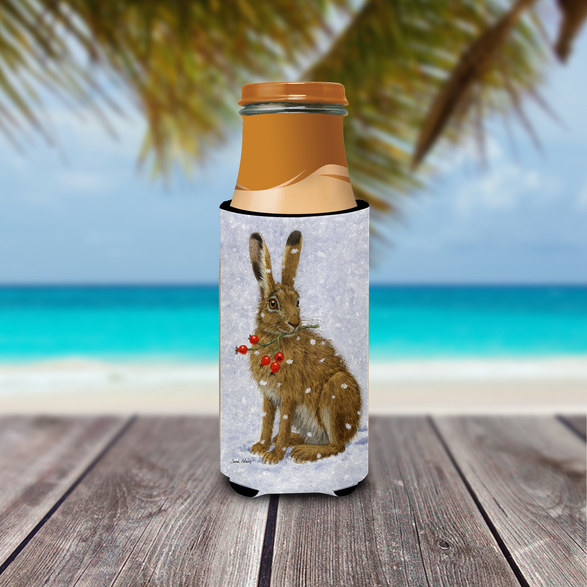 Rabbit Hare & Rosehips Ultra Beverage Insulators for slim cans ASA2147MUK  the-store.com.