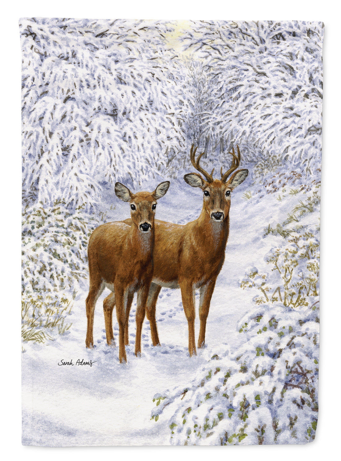 Two Deer Flag Canvas House Size ASA2148CHF  the-store.com.