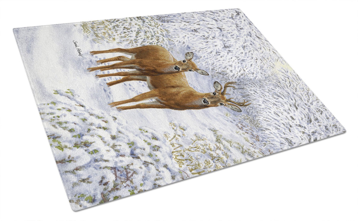Two Deer Glass Cutting Board Large ASA2148LCB by Caroline&#39;s Treasures