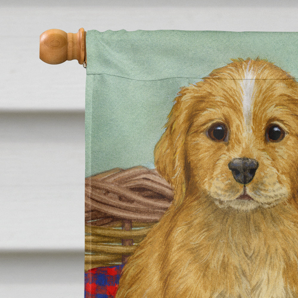 Puppies Flag Canvas House Size ASA2155CHF  the-store.com.