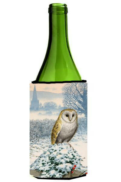 Barn Owl Wine Bottle Beverage Insulator Hugger ASA2157LITERK by Caroline's Treasures