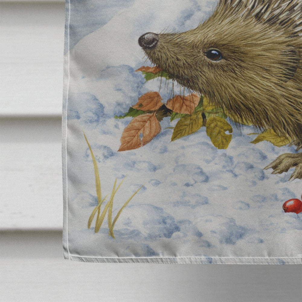 Hedgehog Holiday Flag Canvas House Size ASA2158CHF  the-store.com.