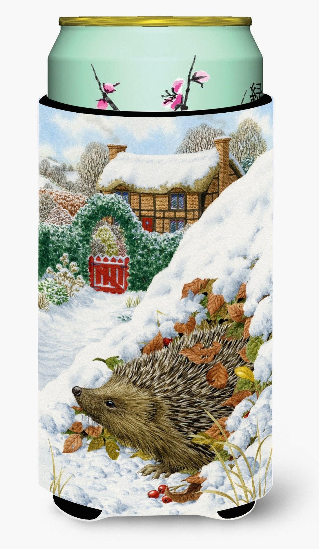 Hedgehog Holiday Tall Boy Beverage Insulator Hugger ASA2158TBC by Caroline&#39;s Treasures