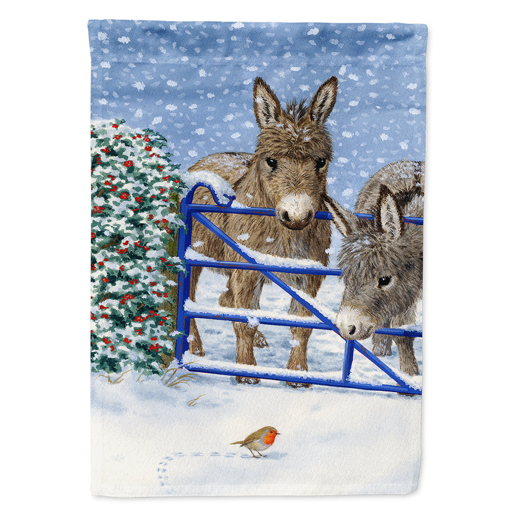 Donkeys and Robin Flag Canvas House Size ASA2159CHF  the-store.com.
