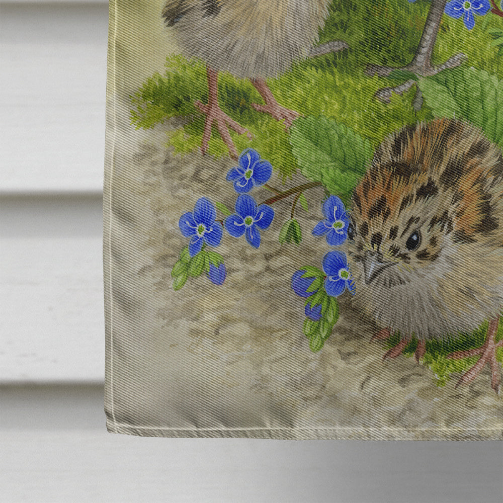 Partridge and Chicks Flag Canvas House Size ASA2162CHF