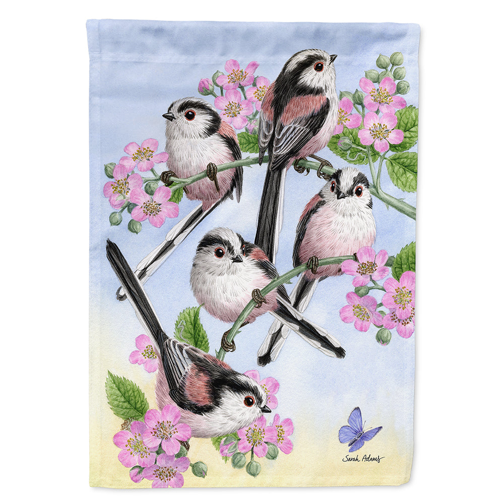Party of 5 Long Tailed Tits Flag Canvas House Size ASA2163CHF  the-store.com.