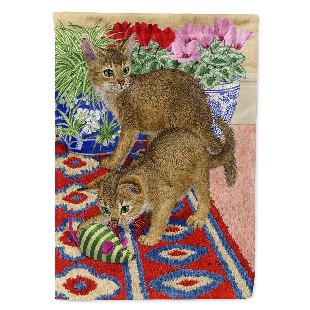 Abyssinian Kitten Flag Canvas House Size ASA2164CHF  the-store.com.