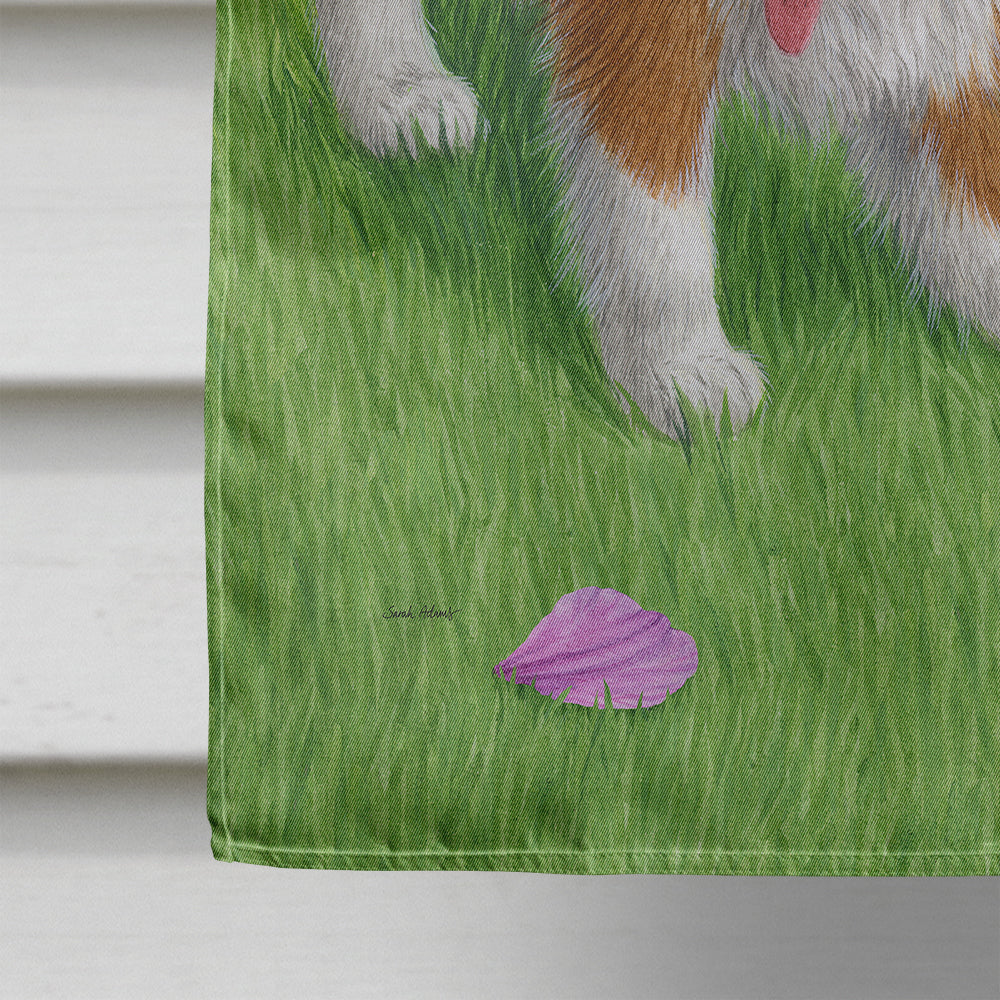 Sheltie Puppies Flag Canvas House Size ASA2166CHF