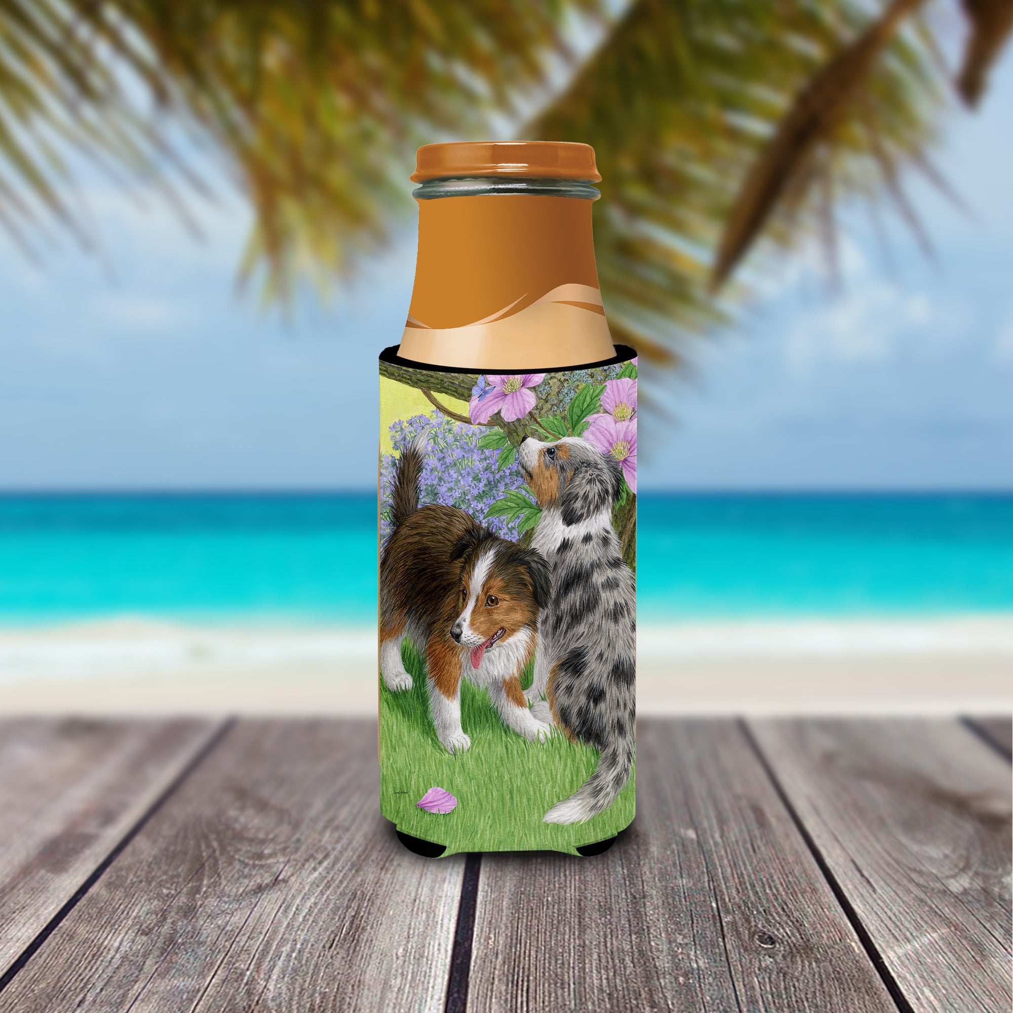 Sheltie Puppies Ultra Beverage Insulators for slim cans ASA2166MUK  the-store.com.