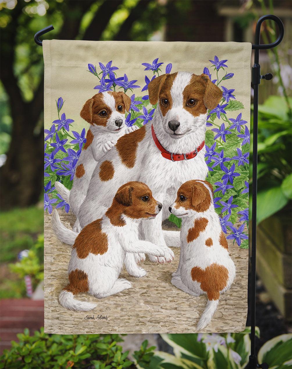 Jack Russell Terriers Flag Garden Size ASA2167GF