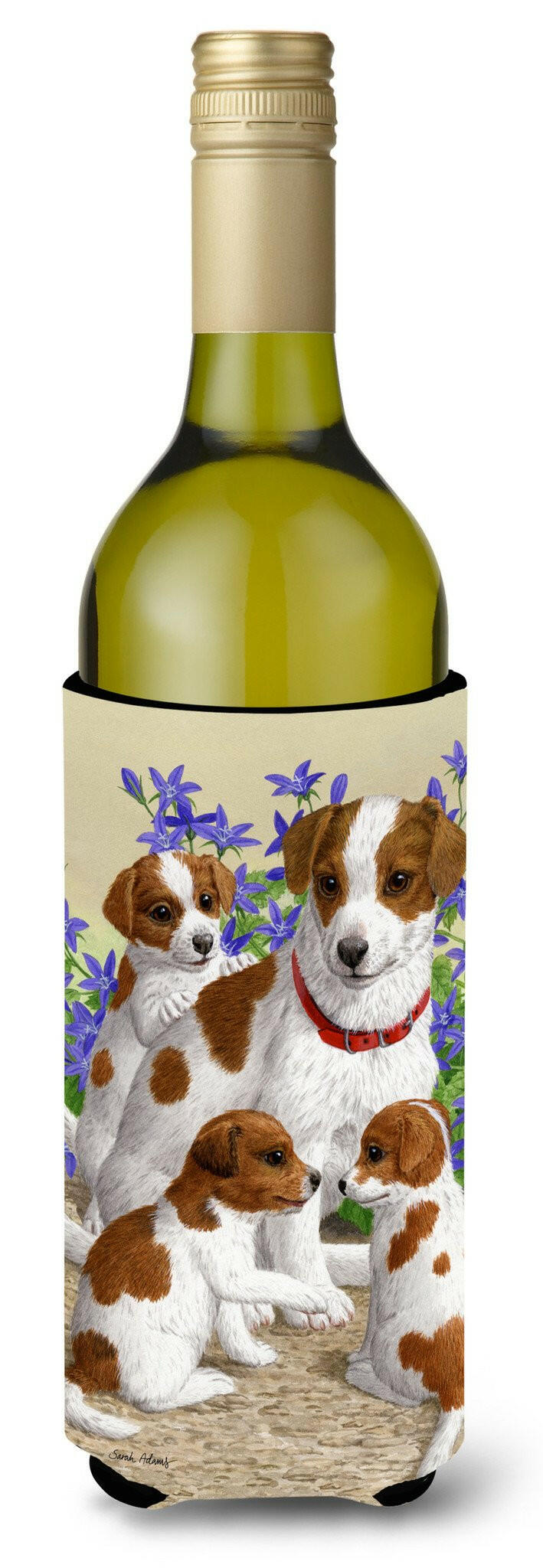 Jack Russell Terriers Wine Bottle Beverage Insulator Hugger ASA2167LITERK by Caroline&#39;s Treasures