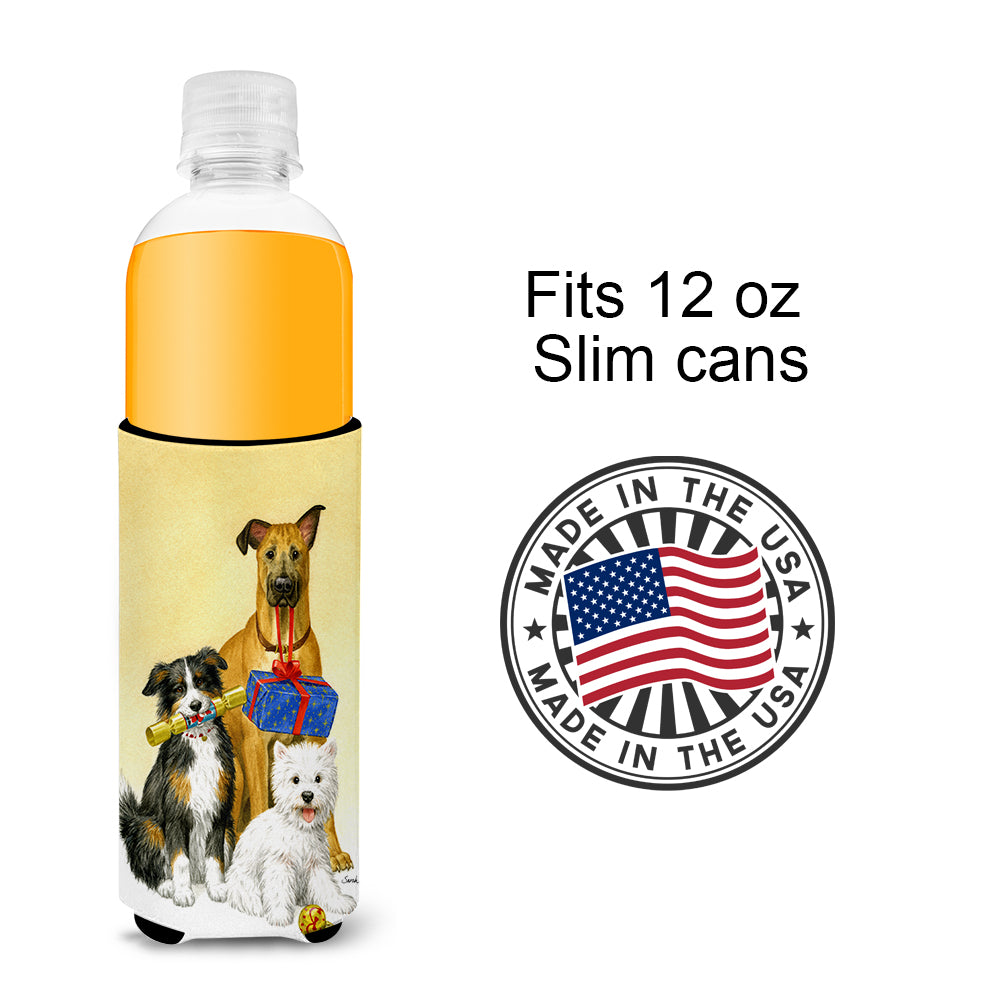Westie, German Shepherd and Aussie Ultra Beverage Insulators for slim cans ASA2168MUK
