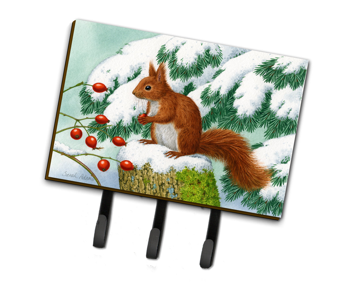 Winter Red Squirrel Leash or Key Holder ASA2172TH68