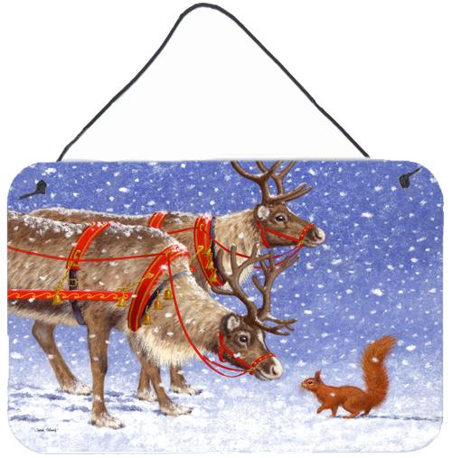 Reindeer &amp; Squirrel Wall or Door Hanging Prints ASA2173DS812 by Caroline&#39;s Treasures