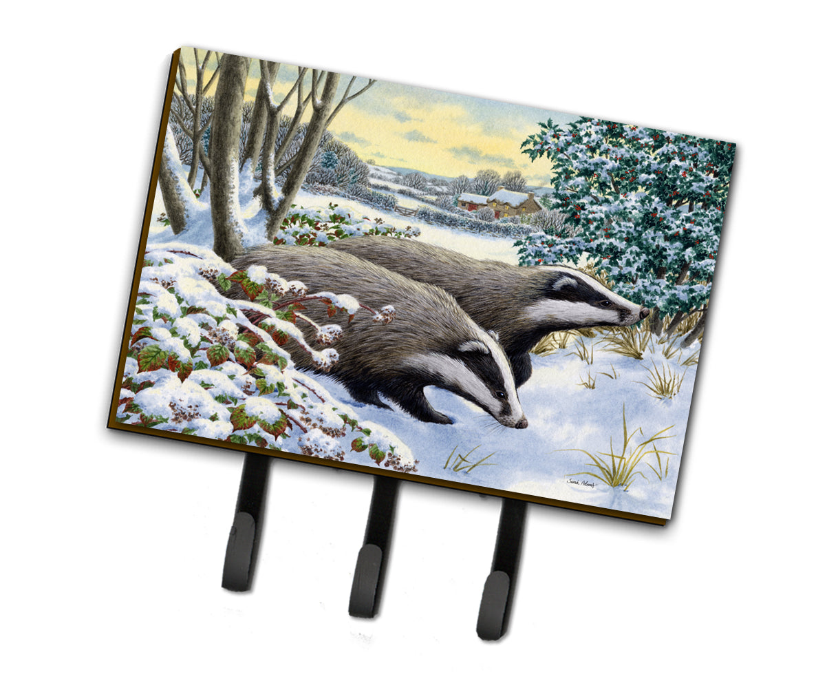 Winter Badgers Leash or Key Holder ASA2183TH68