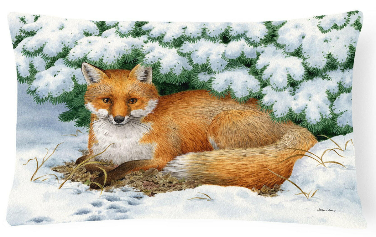 Winter Fox Fabric Decorative Pillow ASA2184PW1216 by Caroline&#39;s Treasures