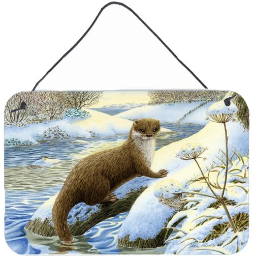 Winter Otter Wall or Door Hanging Prints by Caroline&#39;s Treasures