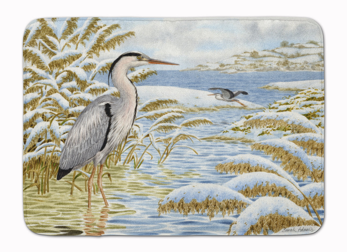 Blue Heron by the Water Machine Washable Memory Foam Mat ASA2191RUG - the-store.com
