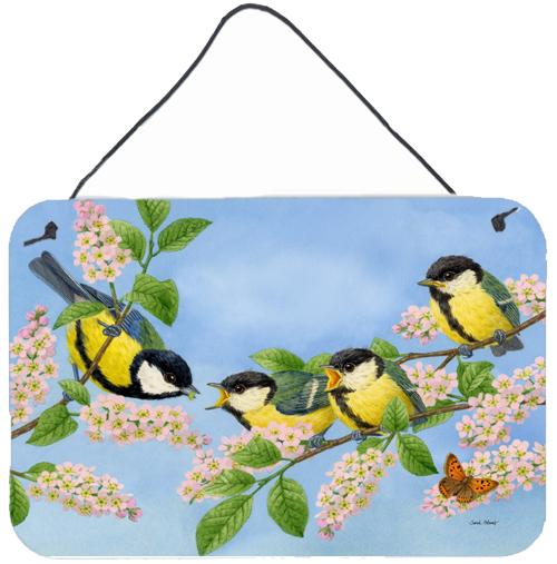 Great Tit Family of Birds Wall or Door Hanging Prints ASA2203DS812 by Caroline's Treasures