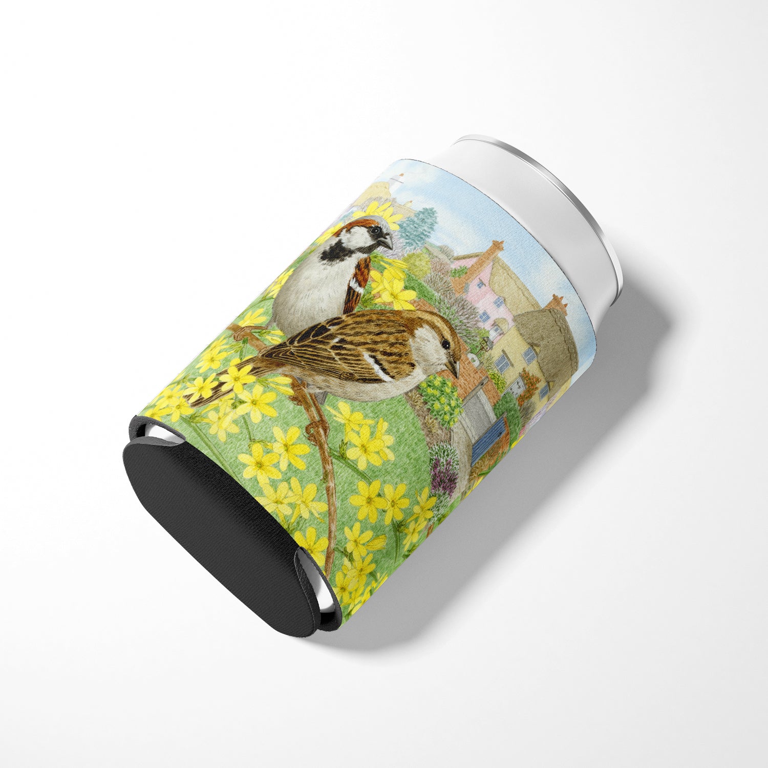House Sparrows by Sarah Adams Can or Bottle Hugger ASAD0677CC.