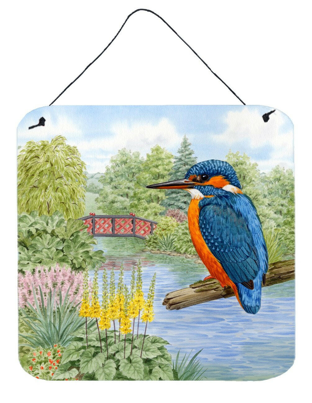 Kingfisher by Sarah Adams Wall or Door Hanging Prints ASAD0692DS66 by Caroline's Treasures