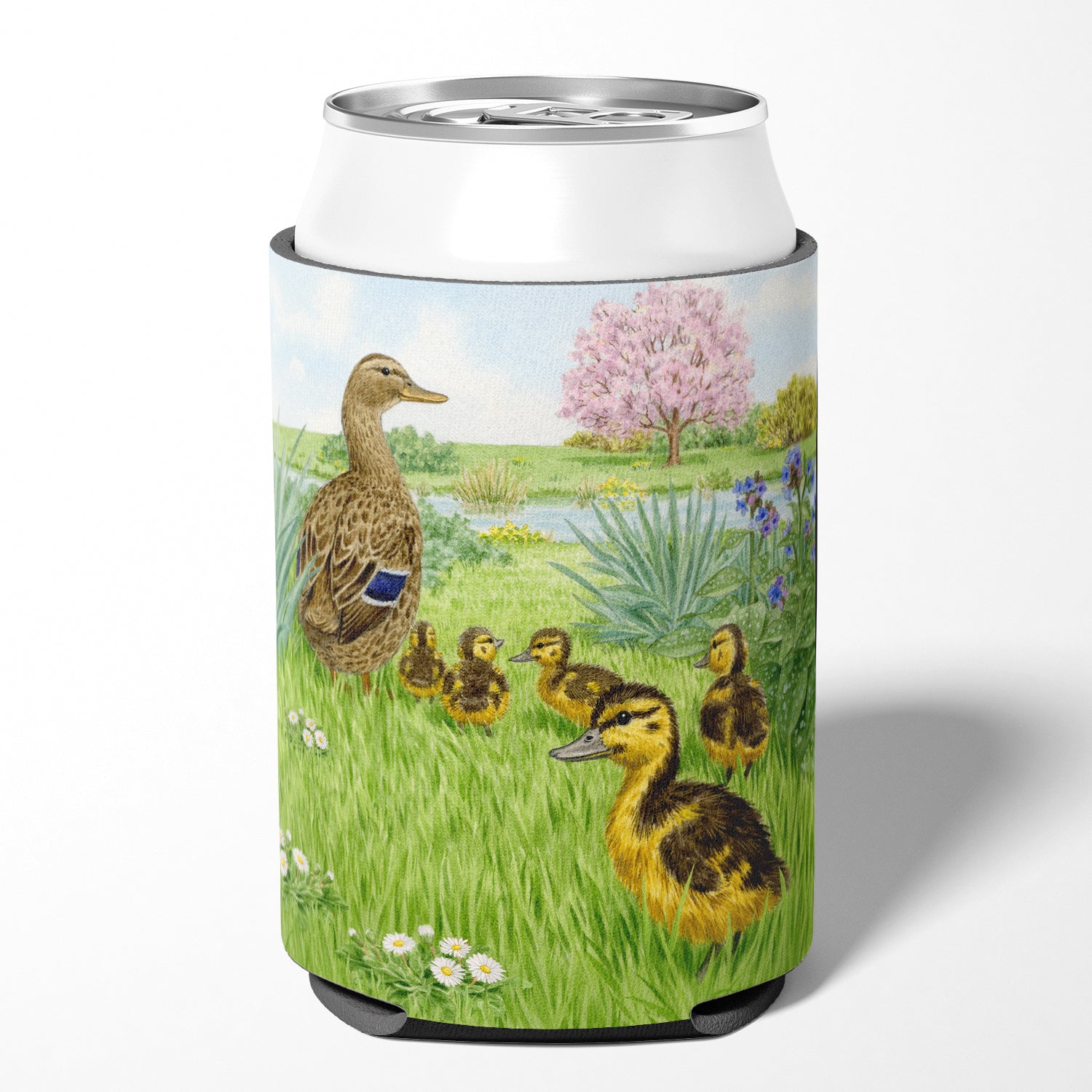 Mallard and Ducklings by Sarah Adams Can or Bottle Hugger ASAD0693CC