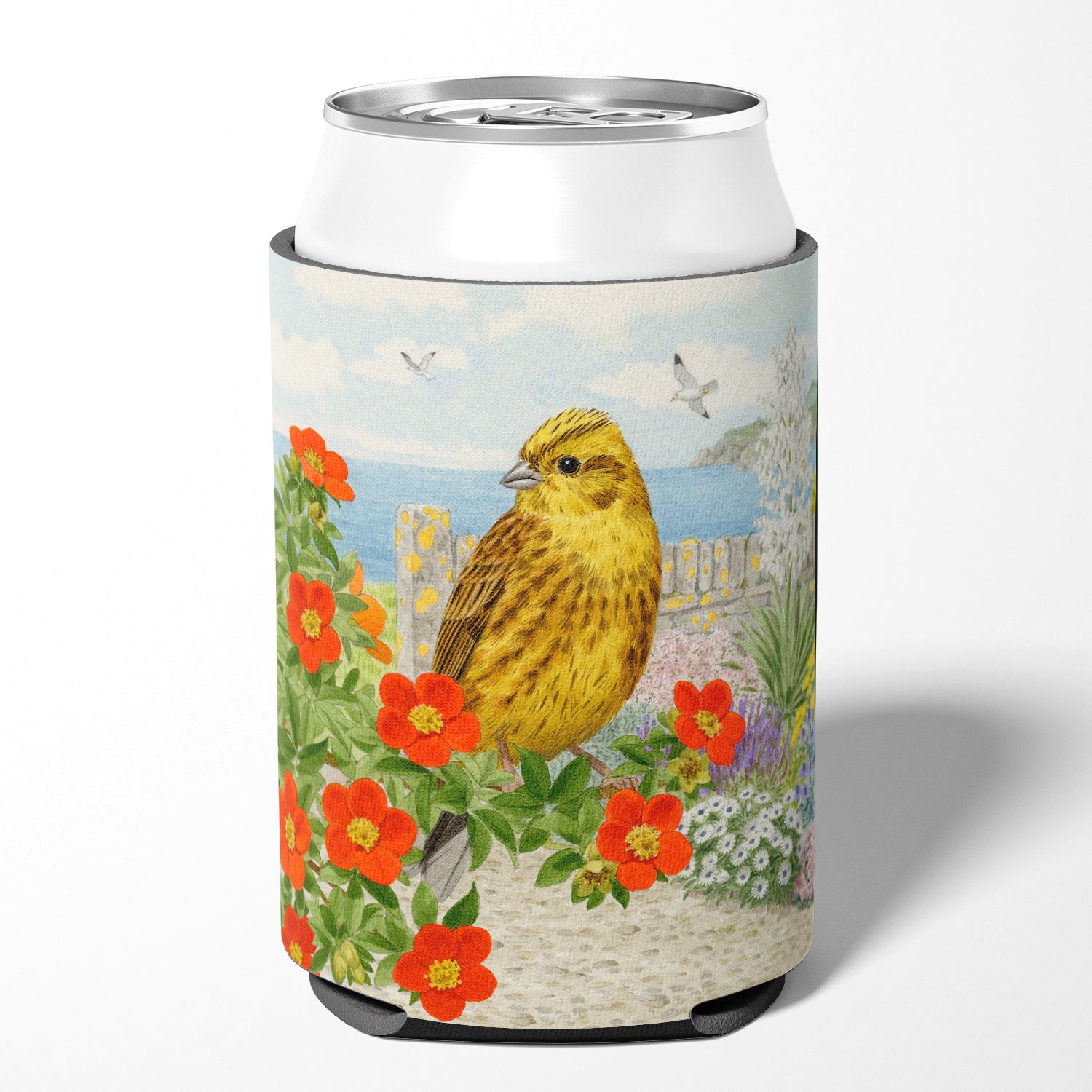 Caroline's Treasures Yellowhammer by Sarah Adams Can or Bottle Hugger ASAD0695CC