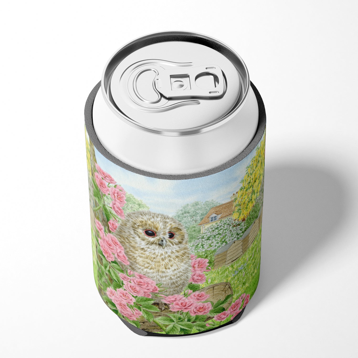 Tawny Owlet by Sarah Adams Can or Bottle Hugger ASAD0697CC