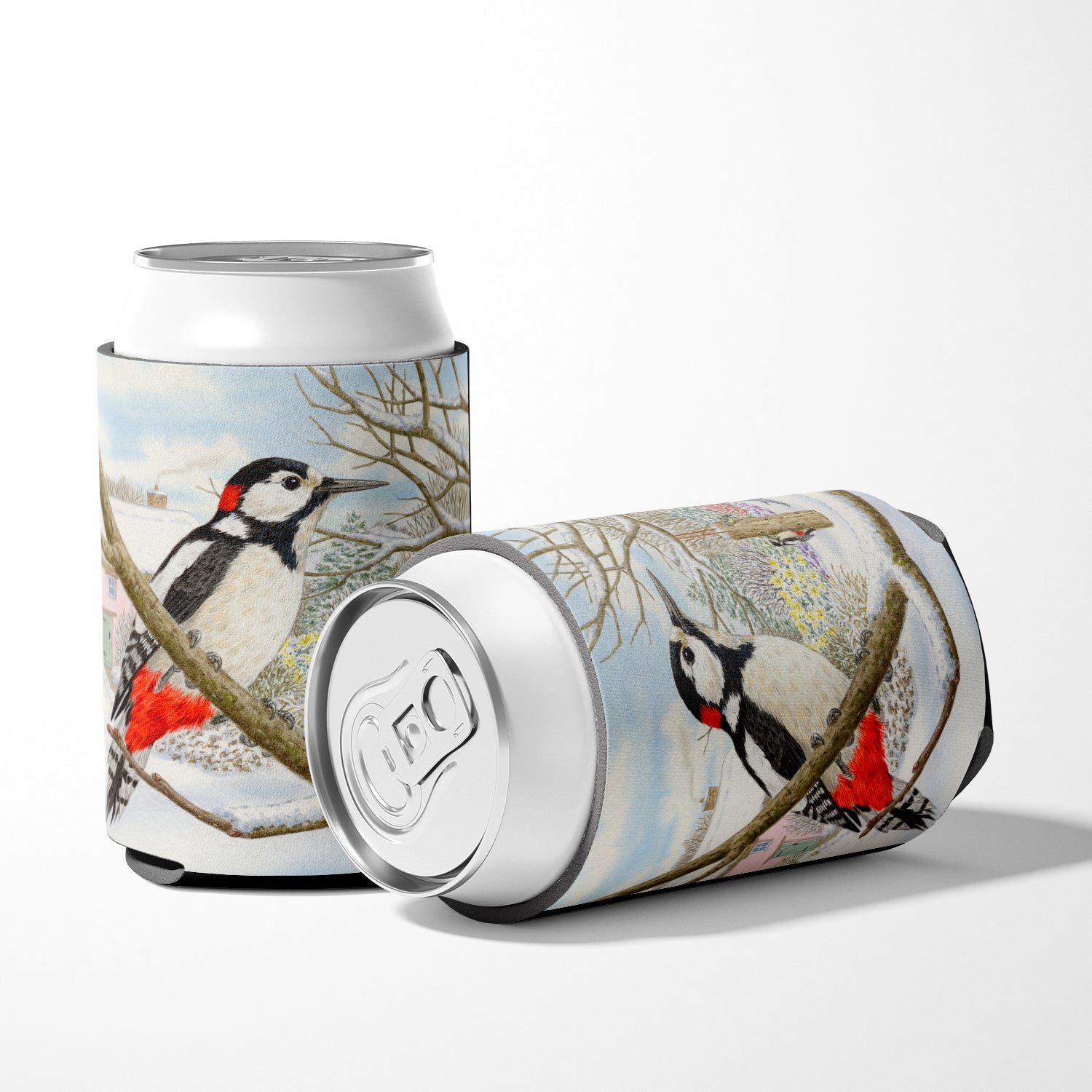 Spotted Woodpecker by Sarah Adams Can or Bottle Hugger ASAD0701CC