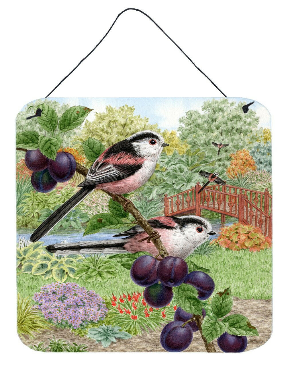 Long Tailed Tits by Sarah Adams Wall or Door Hanging Prints ASAD0703DS66 by Caroline's Treasures