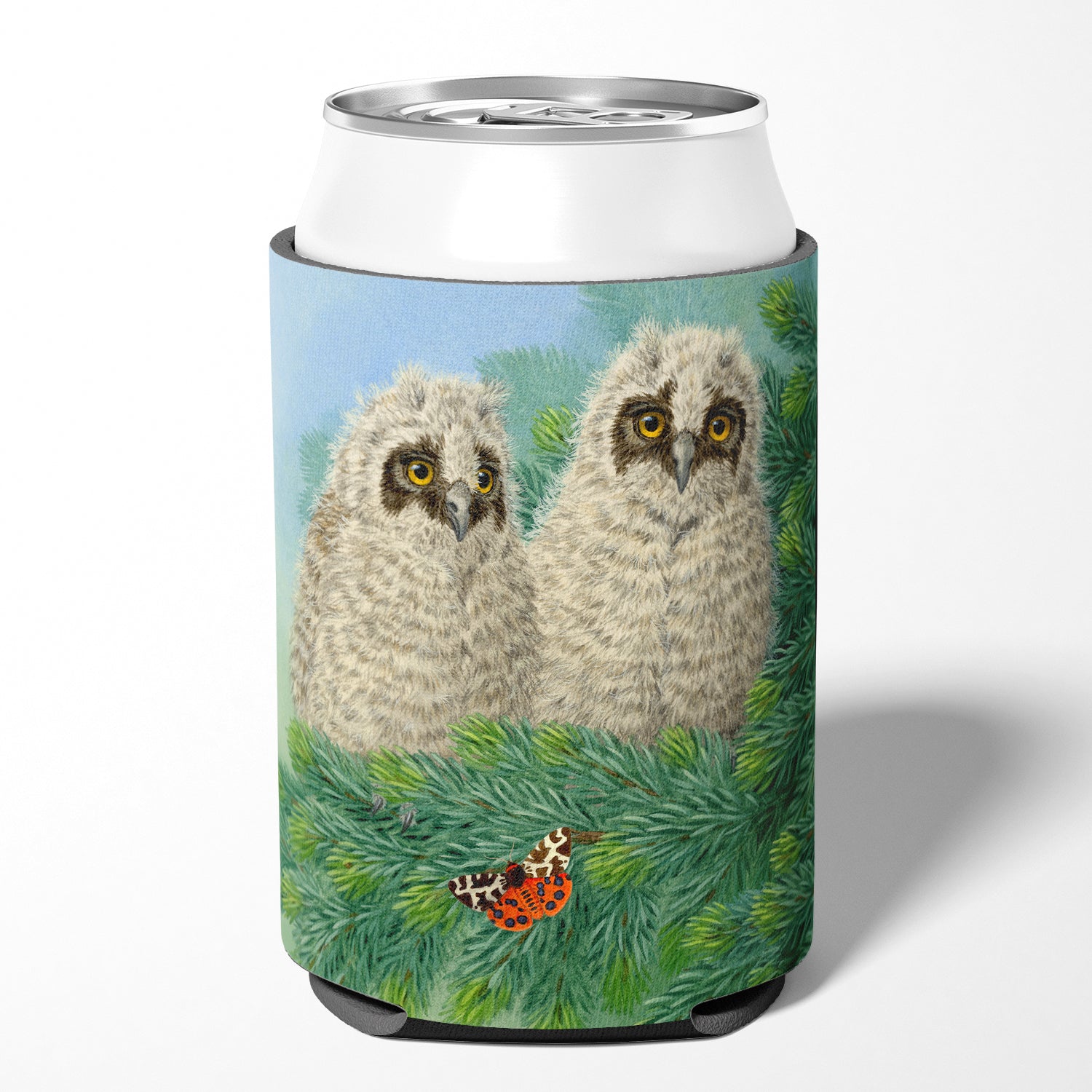 Owlets and Butterfly by Sarah Adams Can or Bottle Hugger ASAD0724CC