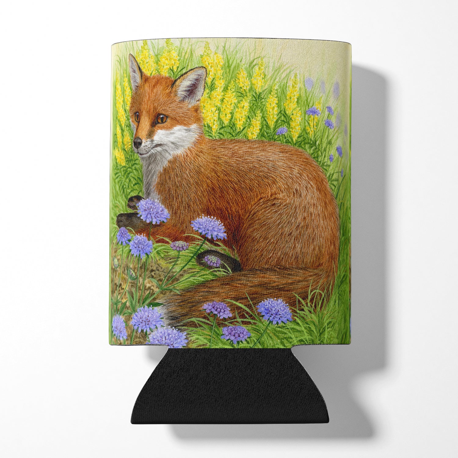 Fox in Flowers by Sarah Adams Can or Bottle Hugger ASAD0788CC.