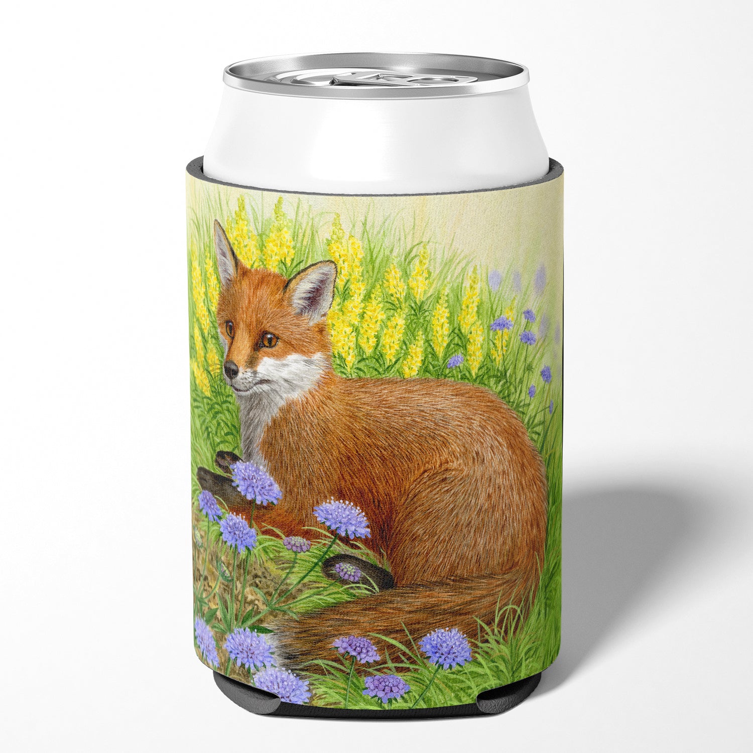 Fox in Flowers by Sarah Adams Can or Bottle Hugger ASAD0788CC