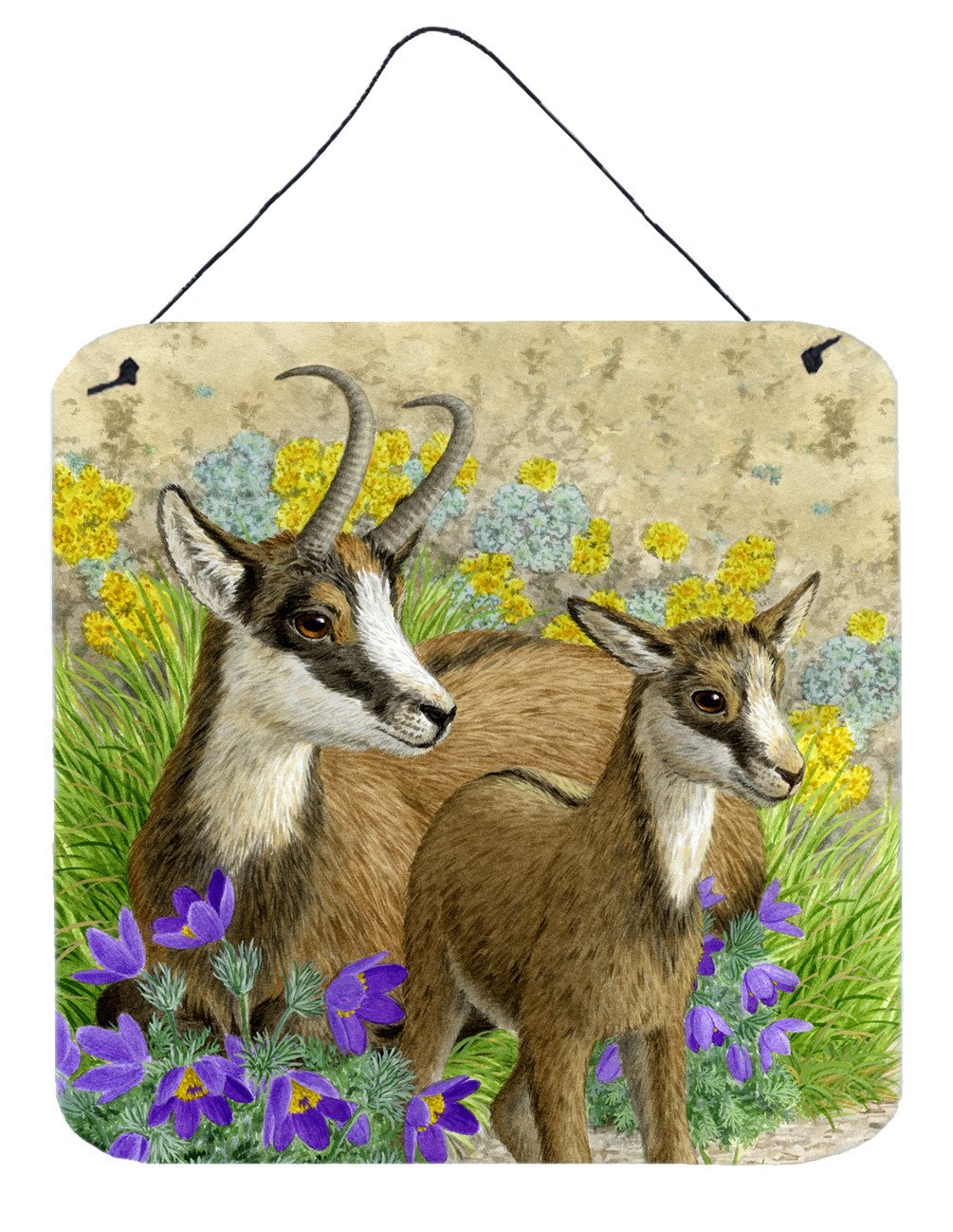 Chamois by Sarah Adams Wall or Door Hanging Prints ASAD0789DS66 by Caroline&#39;s Treasures