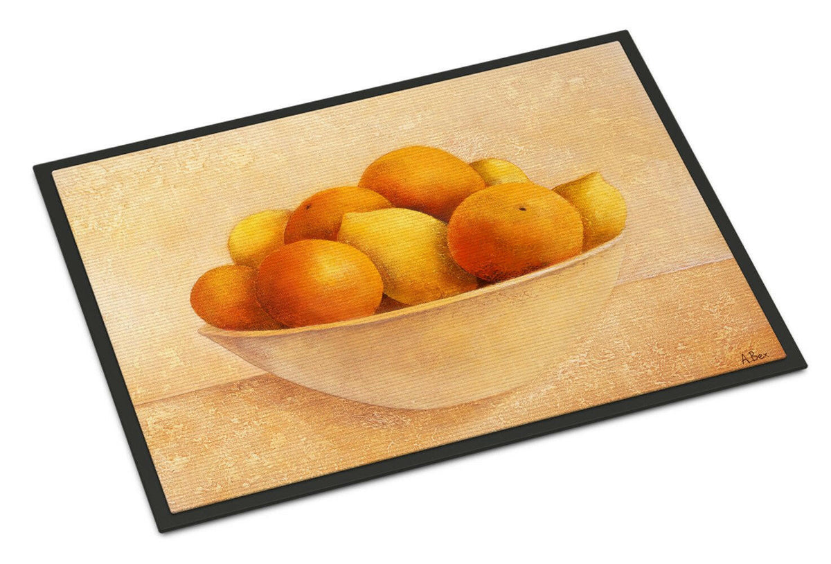 Oranges &amp; Lemons in a Bowl Indoor or Outdoor Mat 24x36 BABE0085JMAT - the-store.com